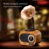As70 Retro Wireless Bluetooth compatible Speaker Hands free Call Card U Disk Loudspeaker Nostalgic Audio Gramophone pear color
