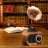 As70 Retro Wireless Bluetooth compatible Speaker Hands free Call Card U Disk Loudspeaker Nostalgic Audio Gramophone pear color