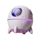 Astronaut Air Humidifier With 220ml Water Tank Ultrasonic Aroma Essential Oil Diffuser Usb Mists Sprayer With Led Light Light Purple  Battery