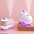 Astronaut Humidifier 2 in 1 Night Light Humidifier With USB Charging Cable Cotton Swab Household 300ml Desktop Cool Mist Humidifiers For Car Office Bedroom pink