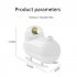 Astronaut Humidifier 2 in 1 Night Light Humidifier With USB Charging Cable Cotton Swab Household 300ml Desktop Cool Mist Humidifiers For Car Office Bedroom pink