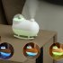 Astronaut Humidifier 2 in 1 Night Light Humidifier With USB Charging Cable Cotton Swab Household 300ml Desktop Cool Mist Humidifiers For Car Office Bedroom pink