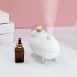 Astronaut Humidifier 2 in 1 Night Light Humidifier With USB Charging Cable Cotton Swab Household 300ml Desktop Cool Mist Humidifiers For Car Office Bedroom pink