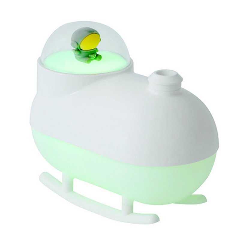 Astronaut Humidifier 2-in-1 Night Light Humidifier With USB Charging Cable Cotton Swab Household 300ml Desktop Cool Mist Humidifiers For Car Office Bedroom White