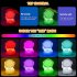 Astronaut Night Light For Kids Room Silicone Night Lamp Baby Nursery Night Lights Children Toddler Room Decor White