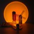 Astronaut Shape Sunset Projector Lamp Night Light Stepless Dimming Led Light For Bedroom Decoration Sunset red