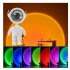 Astronaut Shape Sunset Projector Lamp Night Light Stepless Dimming Led Light For Bedroom Decoration sun color