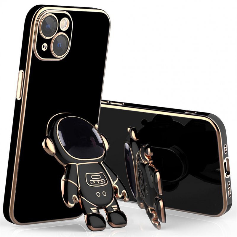 Astronaut Stand Phone Case for iPhone Series Mini Shockproof Silicone Cover