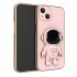 Astronaut Stand Phone Case for iPhone Series Mini Shockproof Silicone Phone Kickstand Cover Black iPhone14 Pro