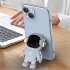 Astronaut Stand Phone Case for iPhone Series Mini Shockproof Silicone Phone Kickstand Cover Black iPhone14 ProMax