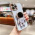Astronaut Stand Phone Case for iPhone Series Mini Shockproof Silicone Phone Kickstand Cover Pink iPhone14
