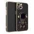 Astronaut Stand Phone Case for iPhone Series Mini Shockproof Silicone Phone Kickstand Cover Pink iPhone14