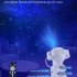 Astronaut Starry Sky Projector Night Light USB Charging Remote And APP Control Angle Adjustable Ceiling LED Lamp Kids Bedroom Home Decorative remote  ball holdi