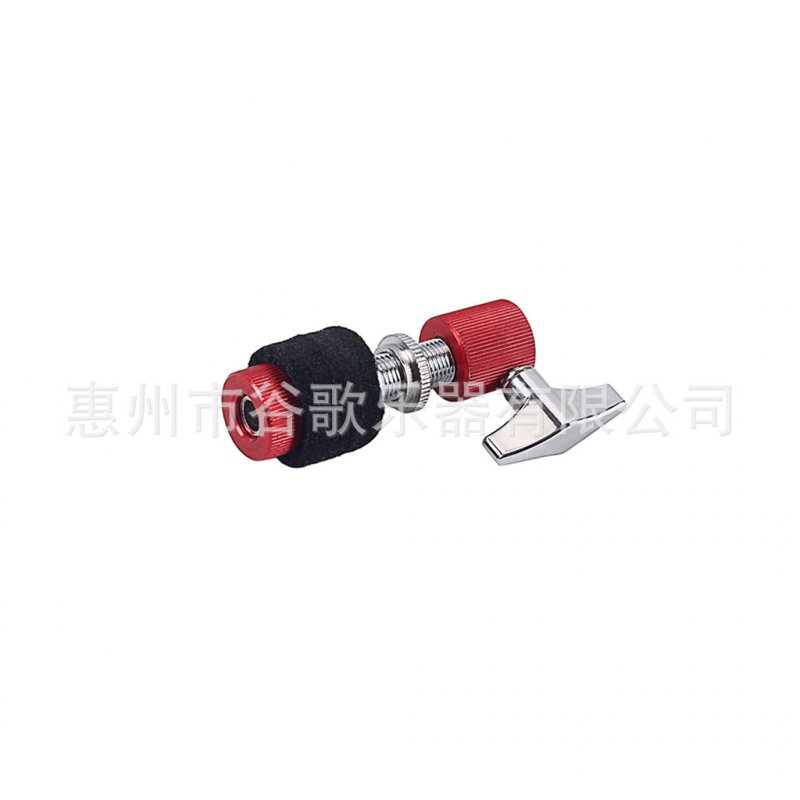 2pcs Hi-Hat Clutch Music Instrument Aluminium Alloy Accessories 80.5 * 40 * 22mm Red + black