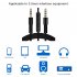 Audio Cable 3 5mm To Jack 3 5mm Speaker Line 1 2m Aux Cable Male To Male With Mic To Volume Control For Headphone black