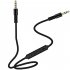 Audio Cable 3 5mm To Jack 3 5mm Speaker Line 1 2m Aux Cable Male To Male With Mic To Volume Control For Headphone black