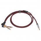 Audio Cable Adapter Jack 3.5mm to Dual 6.35mm Aux Corporal Mono 6.5 Jack to Male 3.5mm Mixer Cable Jack Divider 1 meter