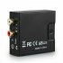 Audio Converter Digital Fiber Coaxial to Left and Right Channel 3 5mm Audio Analog Converter black
