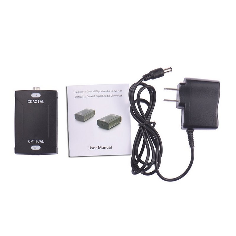Audio Converter For Coaxial Converter 24Bit / 192K HD Sampling Optical Audio Signals U.S. regulations