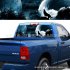 Auto Car Rear Window Decal Sticker Wolf Howling In The Night Cool Car Sticker Truck Decoration 47 46CM
