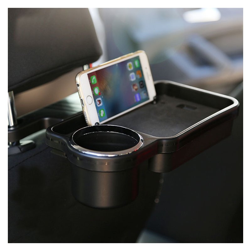 Auto Drink Food Cup Tray Car Back Seat Table Folding Interior Water Coffee Holder Stand Desk