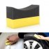 Auto U Shape Tire Wax Polishing Compound Sponge Tyre Cleaning Sponge ARC Edge Sponge