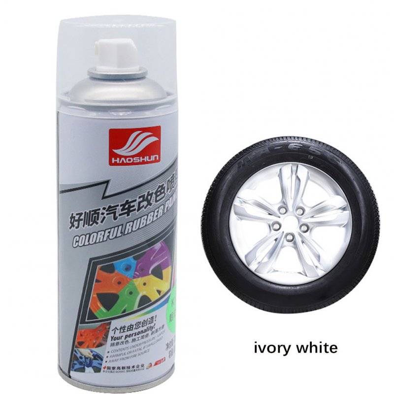 Auto Wheel Spray Film Car Tire Color Change Wheel Hub Paint Ivory white