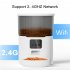Automatic Cat Feeder Smart Voice Recorder Auto Feeder App Control Cat Food Dispenser for Cat Dog Button Version US Plug