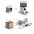 Automatic Cat Feeder Smart Voice Recorder Auto Feeder App Control Cat Food Dispenser for Cat Dog Button Version US Plug
