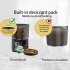 Automatic Cat Food Dispenser 4L Timed Auto Dog Feeders with Desiccant Bag Pet Feeder Black Button PFF040 US Plug