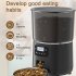 Automatic Cat Food Dispenser 4L Timed Auto Dog Feeders with Desiccant Bag Pet Feeder Black Button PFF040 US Plug