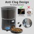 Automatic Cat Food Dispenser 4L Timed Auto Dog Feeders with Desiccant Bag Pet Feeder Black Button PFF040 US Plug