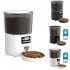 Automatic Cat Food Dispenser 4L Timed Auto Dog Feeders with Desiccant Bag Pet Feeder Black Button PFF040 US Plug