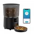 Automatic Cat Food Dispenser 4L Timed Auto Dog Feeders with Desiccant Bag Pet Feeder Black Button PFF040 US Plug