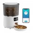 Automatic Cat Food Dispenser 4L Timed Auto Dog Feeders with Desiccant Bag Pet Feeder Black Button PFF040 US Plug