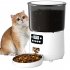 Automatic Cat Food Dispenser 4L Timed Auto Dog Feeders with Desiccant Bag Pet Feeder Black APP WIFI US Plug