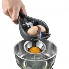Automatic Egg Cracking Tool, Stainless Steel Egg Beater With Double Leaf Tray Handheld Egg Opener, Egg Separator Creative Kitchen Tools