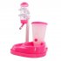Automatic Feeder with Large Capacity Water Fountain Bottle for Pet Cat Dog blue No grain storage barrel