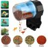 Automatic Fish Tank Feeder 12 Hours 24 Hours Intelligent Timing Large capacity Aquarium Fish Feeder blue