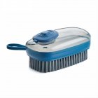 Automatic  Liquid  Addition  Brush, Multi-purpose Household Laundry Cleaning Hard Wool Washing Tools, Soap Dispensing Washing Pot Brushs Lake blue