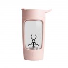 Automatic Mixer Cup Electric Lazy Coffee Cup with Lid for Coffee Juice Milk Drinks Pink