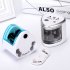 Automatic Pencil Sharpener Electric Switch Pencil Sharpener Stationery for Home Office School English version silver