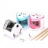 Automatic Pencil Sharpener Electric Switch Pencil Sharpener Stationery for Home Office School English version pink