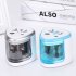 Automatic Pencil Sharpener Electric Switch Pencil Sharpener Stationery for Home Office School English version silver