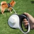 Automatic Retractable Dog Leash One Handed Brake Durable Nylon Pet Walker Tape Lighting Walking Dog Leash Ribbon With Anti Slip Handle For Small Medium Large Do