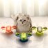 Automatic Rotating Plane Funny Cat Toy Leaking Food Cat Interactive Toy Puzzle Exercise Toys blue