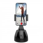 Automatic Smart Selfie Stick 360 Degree Rotation Mobile Phone Holder Black