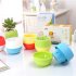 Automatic Water Absorbing Plastic Flowerpot Candy Colour Plant Pot Home Office Decoration Gift  yellow 6 6 6cm