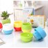 Automatic Water Absorbing Plastic Flowerpot Candy Colour Plant Pot Home Office Decoration Gift  yellow 6 6 6cm