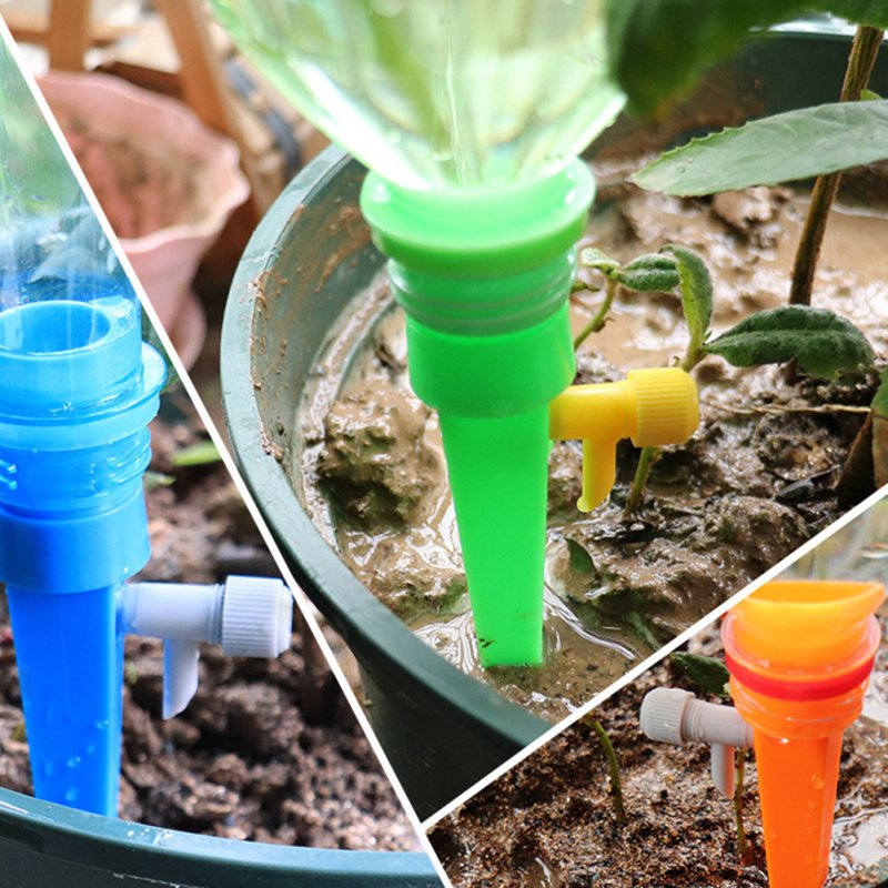 Automatic Watering Device Drip Controller for Potted Landscape Random Color_12pcs three-color mixed pack